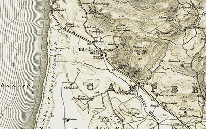 Old map of Balnagleck in 1905