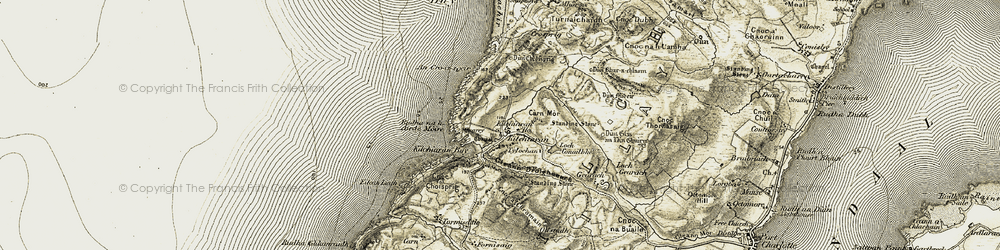 Old map of An Gleann in 1906
