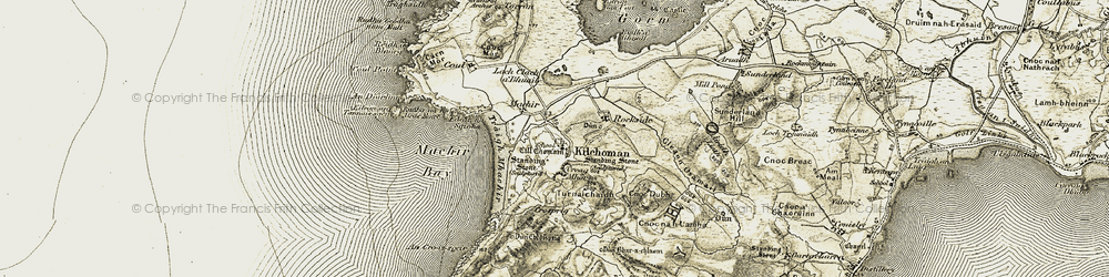 Old map of Kilchoman in 1906