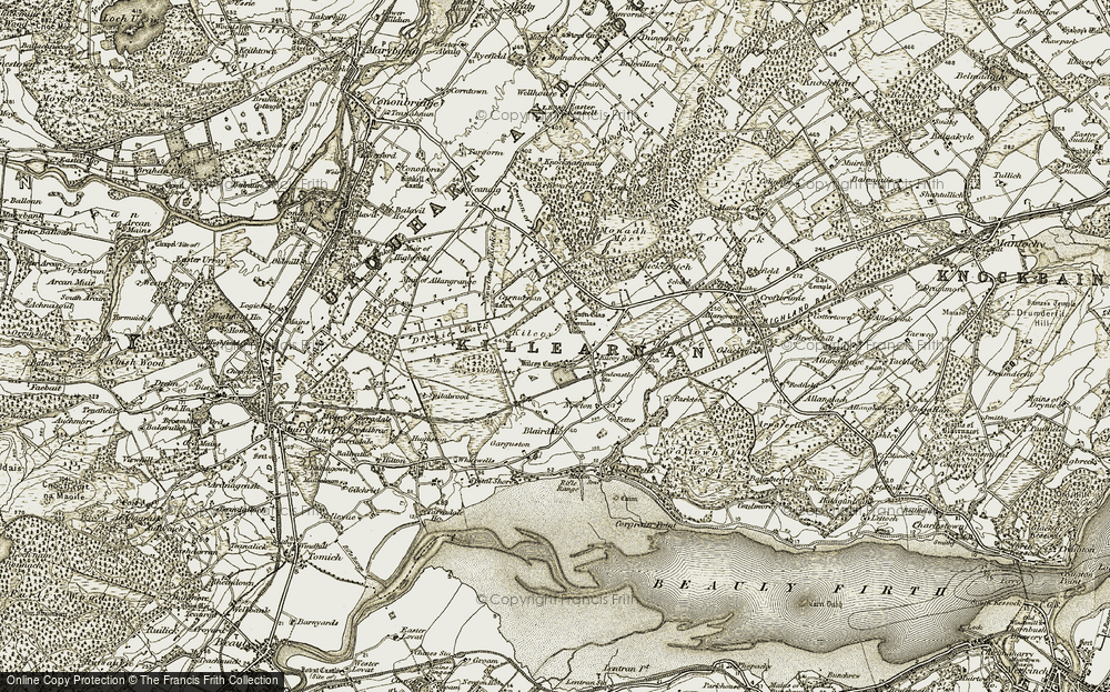 Old Map of Kilcoy, 1911-1912 in 1911-1912