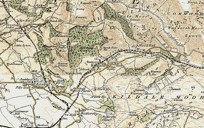 Old map of Kildale in 1903-1904