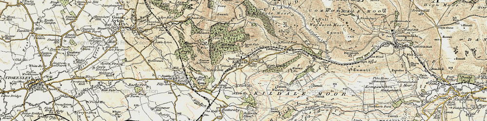 Old map of Kildale in 1903-1904