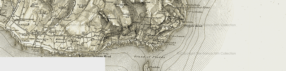 Old map of Kildonan in 1905-1906