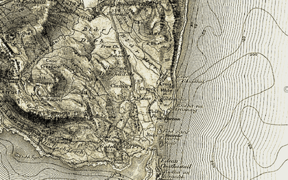 Old map of Kildonan in 1906-1908