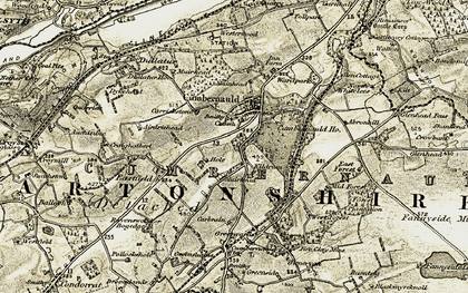 Old map of Kildrum in 1904-1907