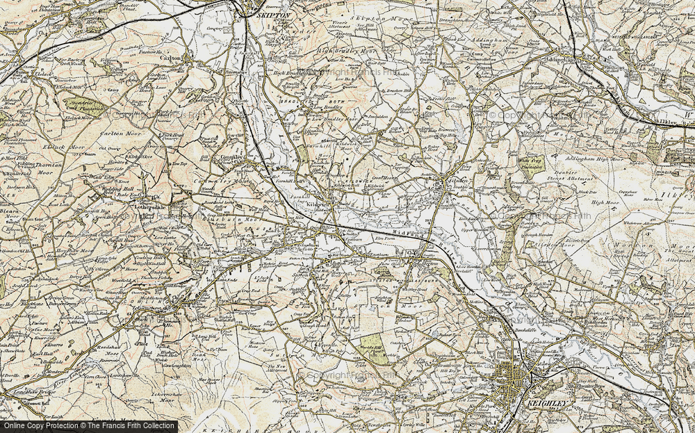 Old Map of Kildwick, 1903-1904 in 1903-1904