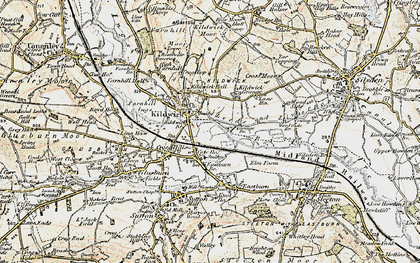 Old map of Kildwick in 1903-1904