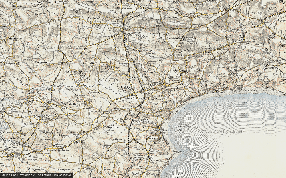 Old Map of Kilgetty, 1901 in 1901