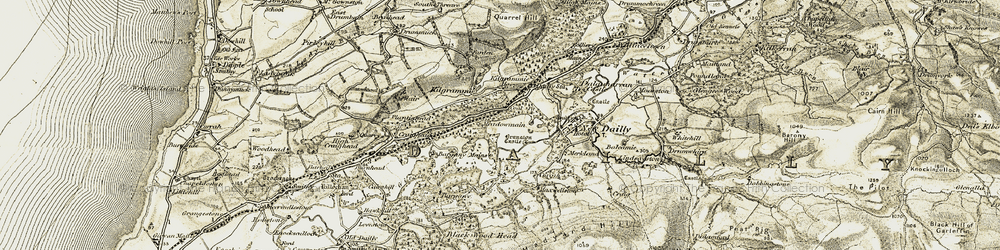 Old map of Kilgrammie in 1905