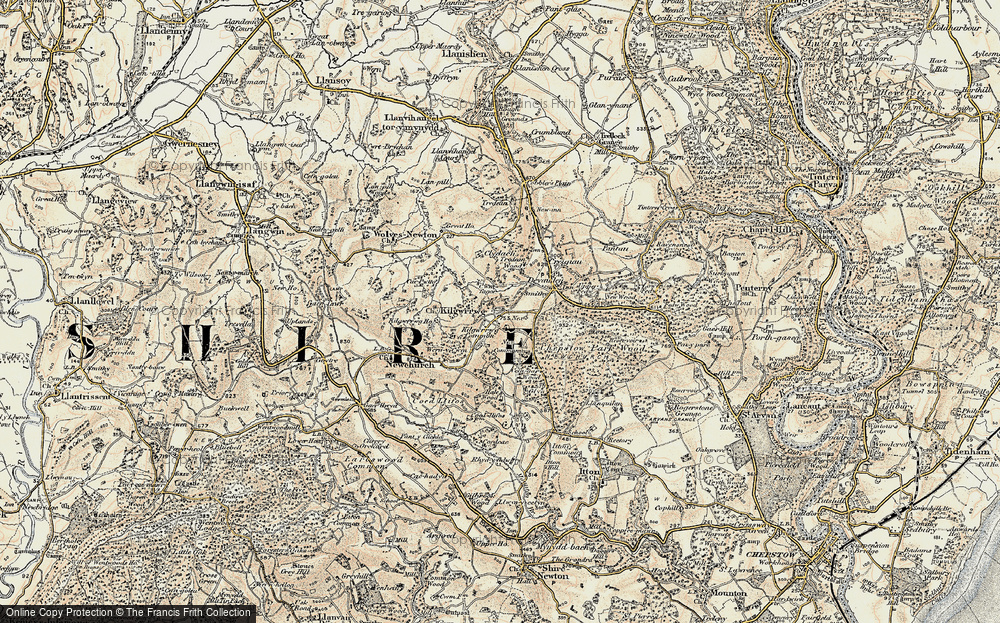 Old Map of Kilgwrrwg Common, 1899-1900 in 1899-1900