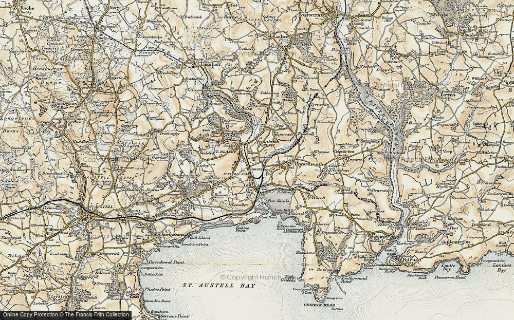 Old Map of Kilhallon, 1900 in 1900