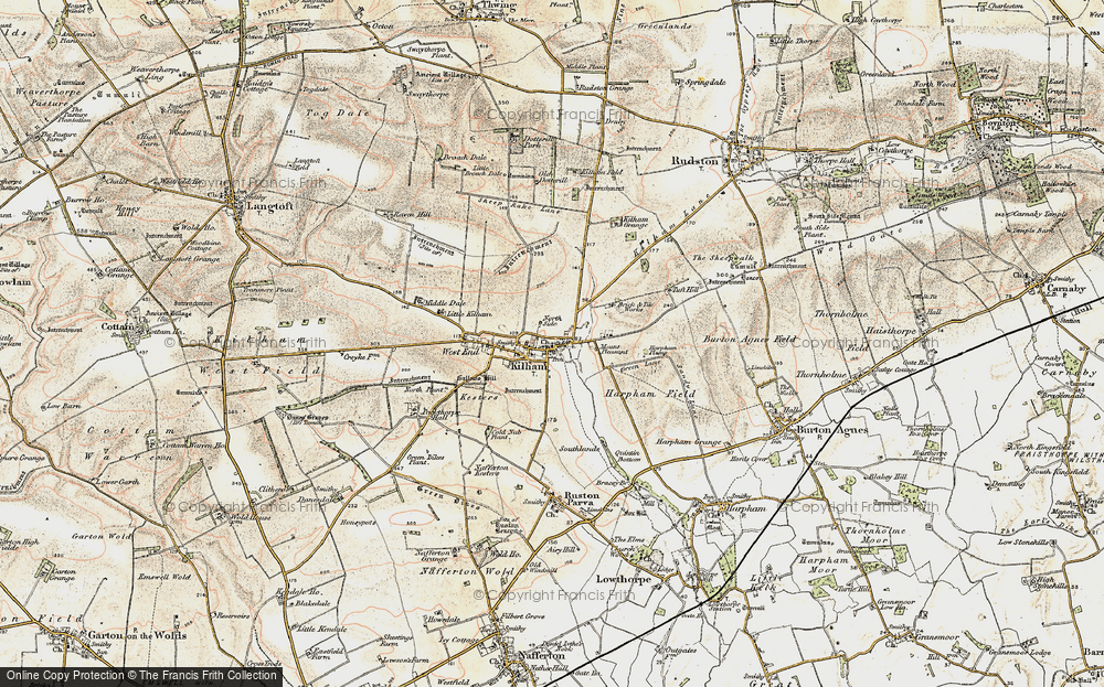 Old Map of Kilham, 1903-1904 in 1903-1904