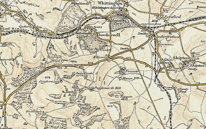 Old map of Kilkenny in 1898-1900