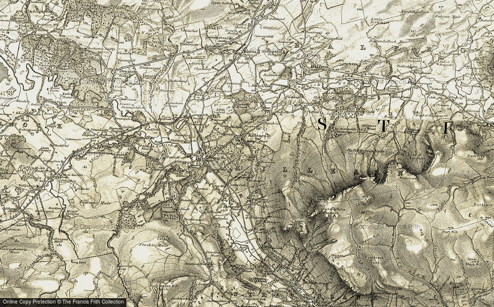 Historic Ordnance Survey Map Of Killearn 1904 1907   Killearn 1904 1907 Rnc747136 Large 