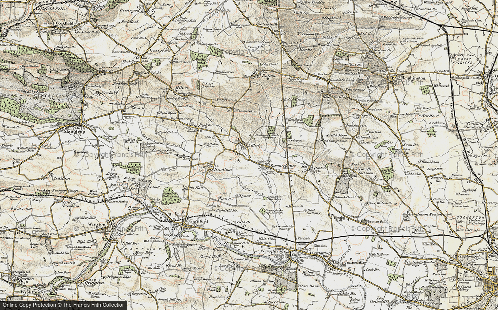 Old Map of Killerby, 1903-1904 in 1903-1904