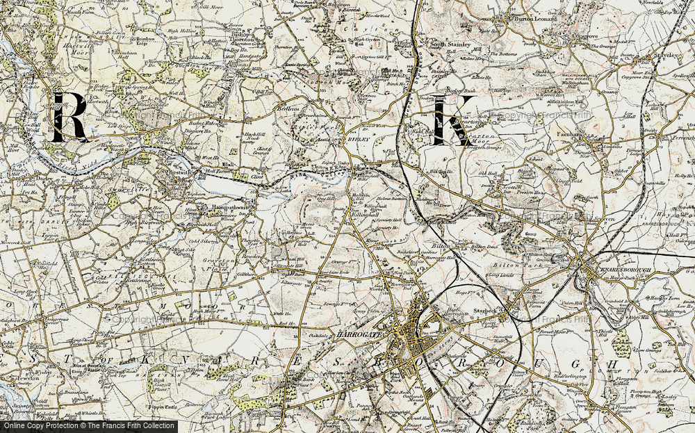 Old Map of Killinghall, 1903-1904 in 1903-1904