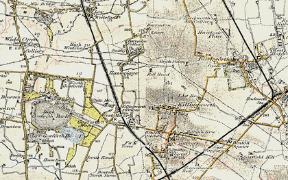 Old map of Killingworth in 1901-1903