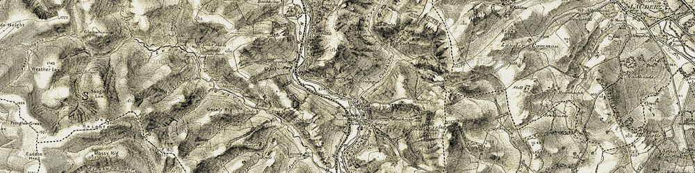 Old map of Killochyett in 1903-1904
