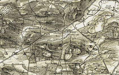 Old map of Wester Kilmany in 1906-1908