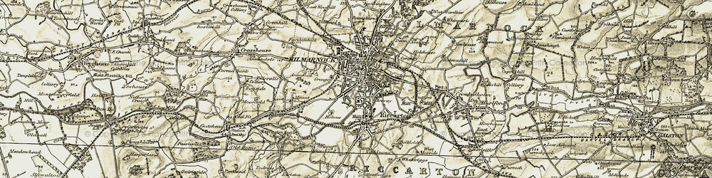 Old map of Kilmarnock in 1905-1906