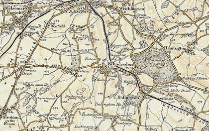 Old map of Babington Ho in 1899