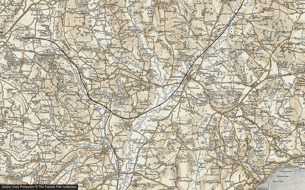 Old Map of Kilmington, 1898-1900 in 1898-1900