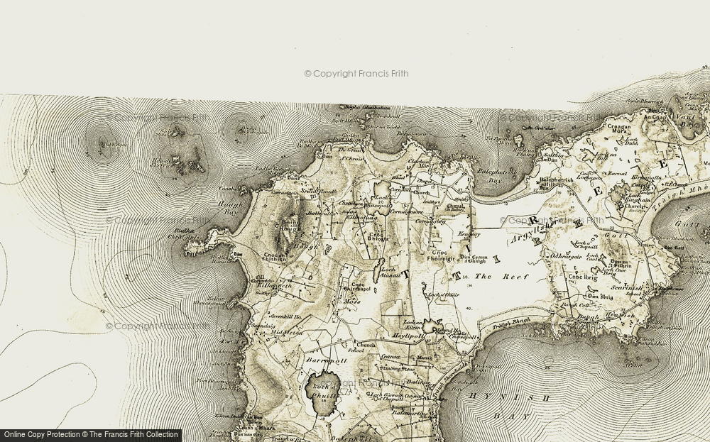 Old Map of Kilmoluaig, 1906-1907 in 1906-1907