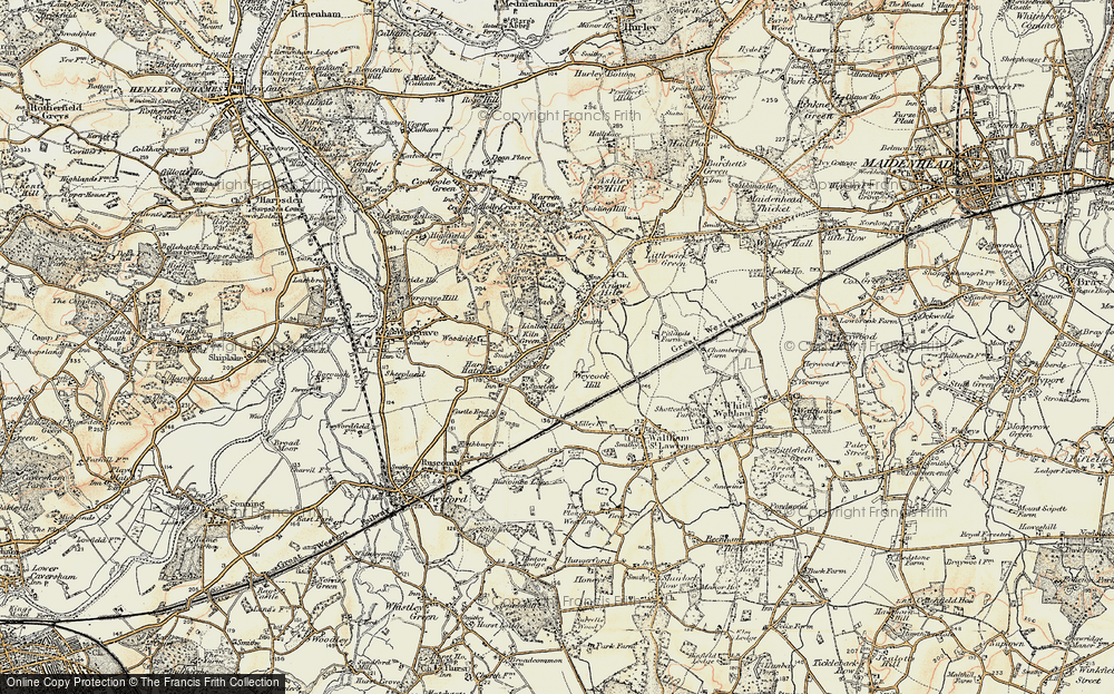 Old Map of Kiln Green, 1897-1909 in 1897-1909