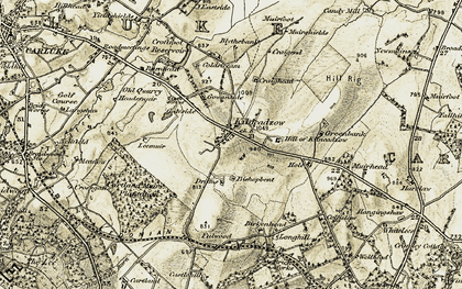Old map of Kilncadzow in 1904-1905
