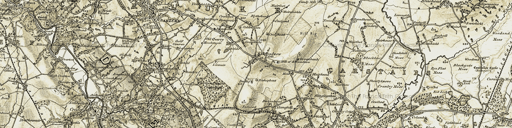 Old map of Kilncadzow in 1904-1905