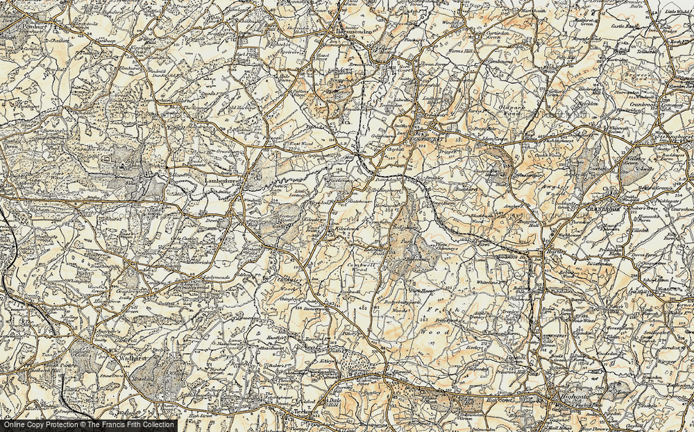 Old Map of Kilndown, 1897-1898 in 1897-1898