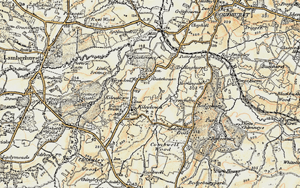Old map of Kilndown in 1897-1898