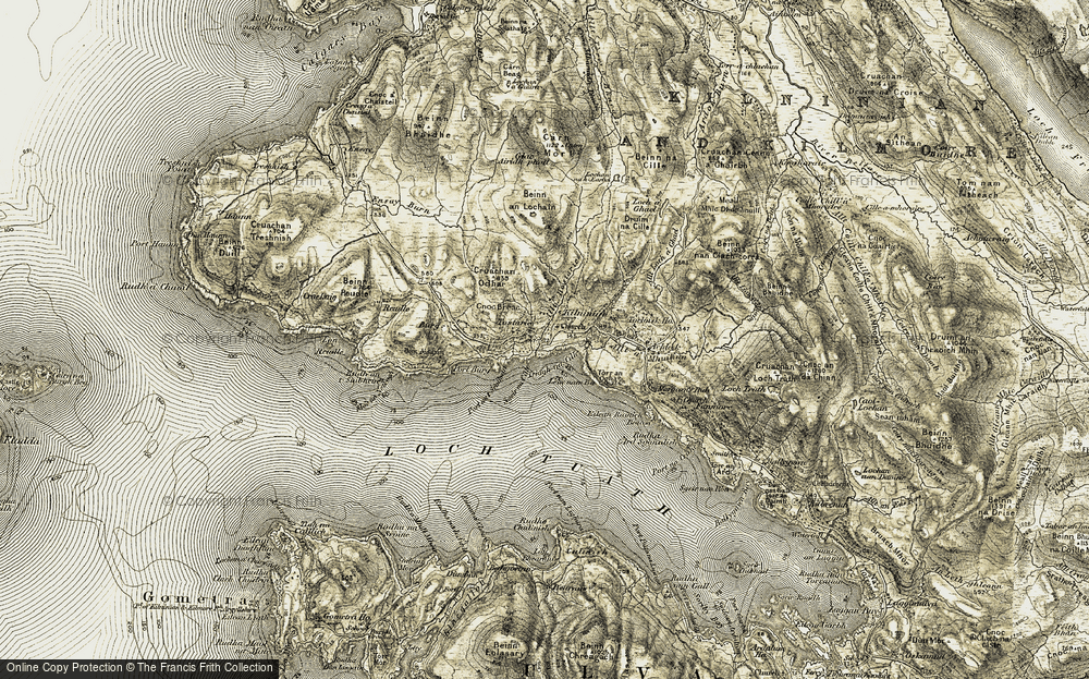 Old Map of Kilninian, 1906-1908 in 1906-1908