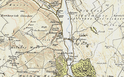 Old map of Kilnsey in 1903-1904