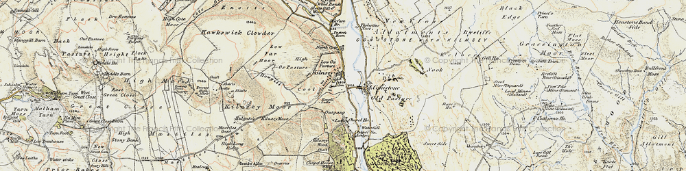 Old map of Kilnsey in 1903-1904