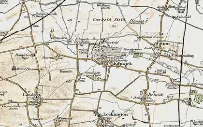 Old map of Kilnwick in 1903