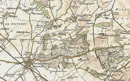 Old map of Kilnwick Percy in 1903