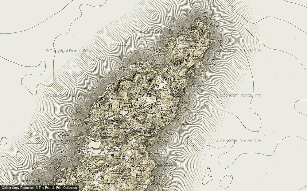 Old Map of Kiloran, 1906-1907 in 1906-1907