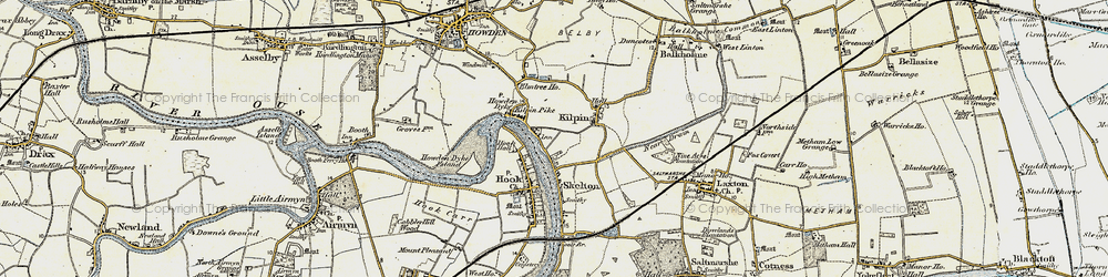 Old map of Howdendyke in 1903