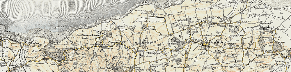 Old map of Kilton in 1898-1900