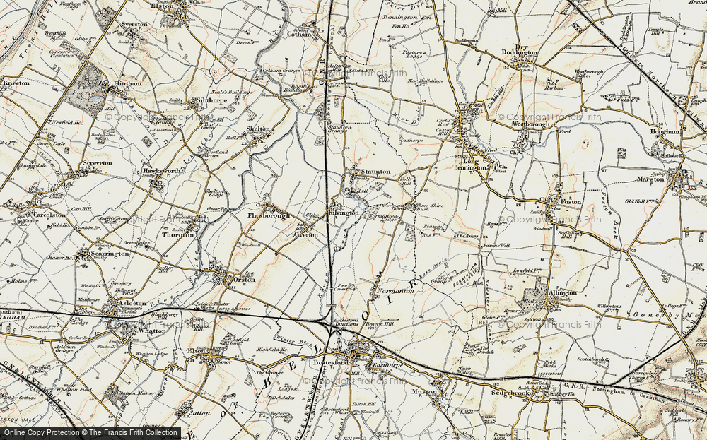 Old Map of Kilvington, 1902-1903 in 1902-1903