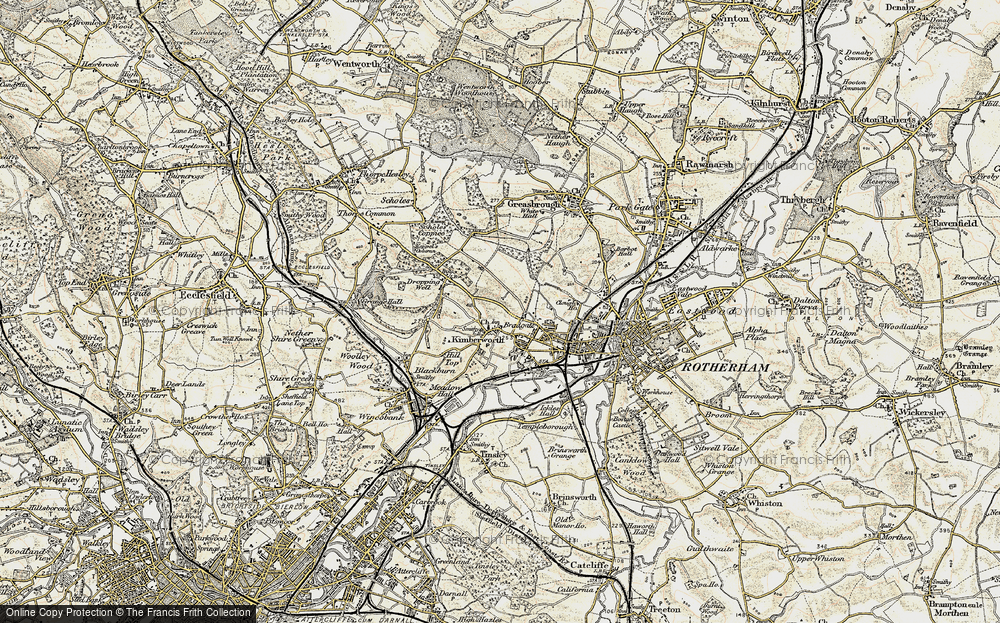 Old Map of Kimberworth, 1903 in 1903