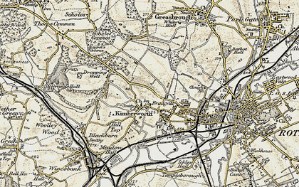 Old map of Kimberworth in 1903