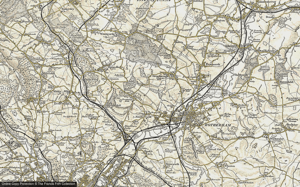 Old Map of Kimberworth Park, 1903 in 1903