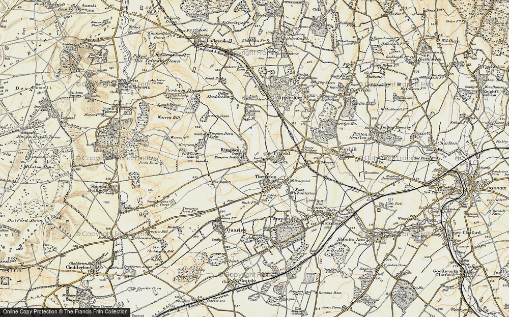Old Map of Kimpton, 1897-1899 in 1897-1899