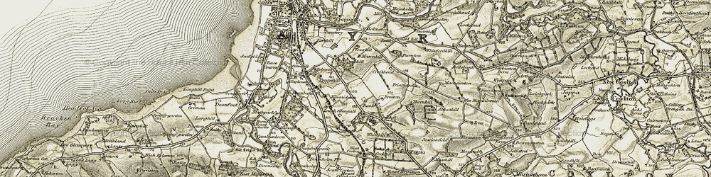 Old map of Kincaidston in 1904-1906