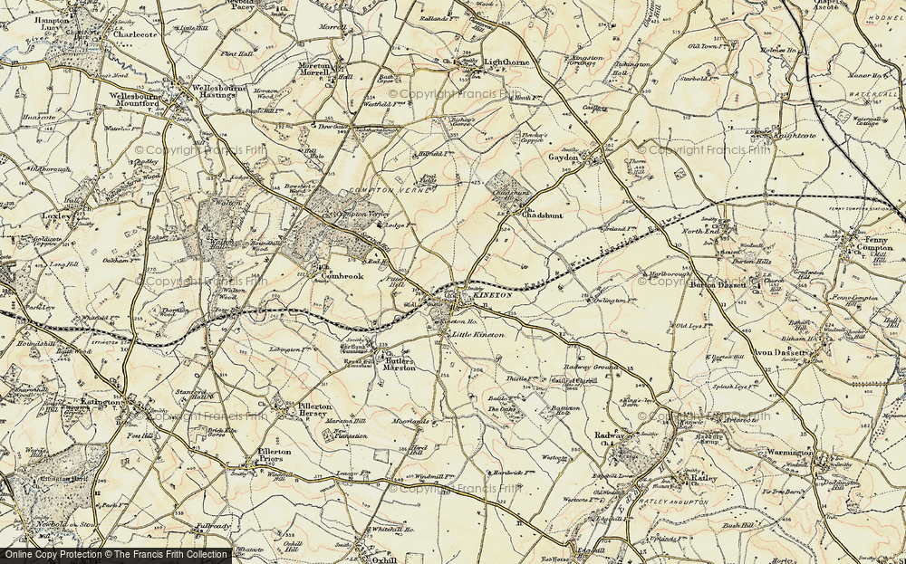 Old Map of Kineton, 1898-1901 in 1898-1901