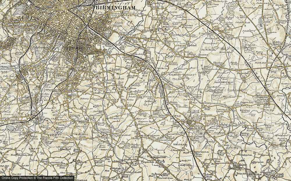 Old Map of Kineton Green, 1901-1902 in 1901-1902