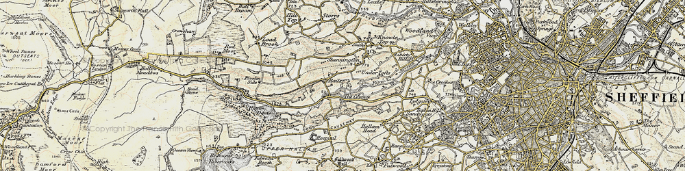Old map of King Edwards in 1903