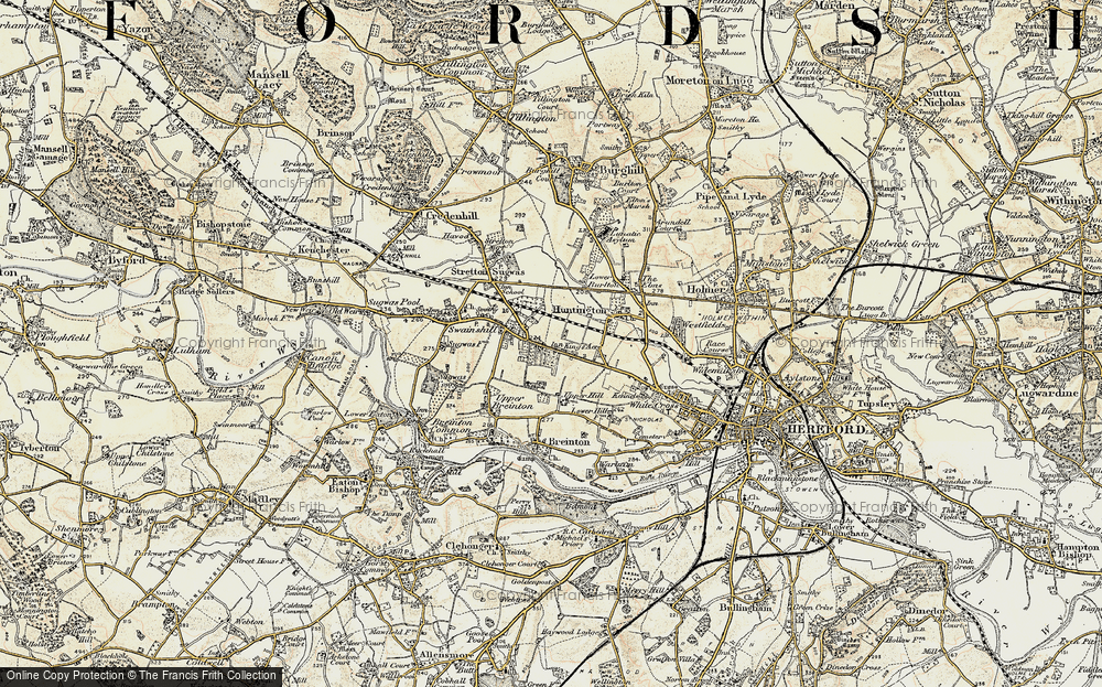 Old Map of King's Acre, 1900-1901 in 1900-1901